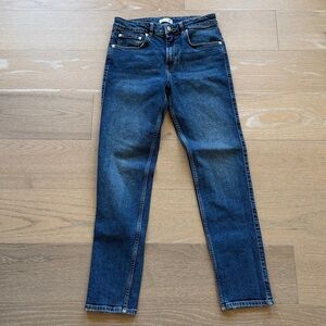 Anine Bing Women’s Slim Fit Denim Jeans Blue Size 28 Made In Turkey